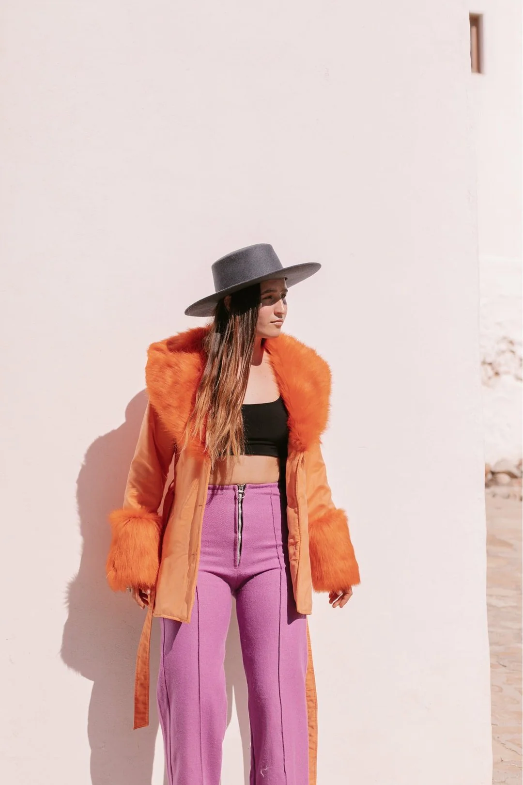 THE DUCHESS Coat Short - Tangerine - Image 13