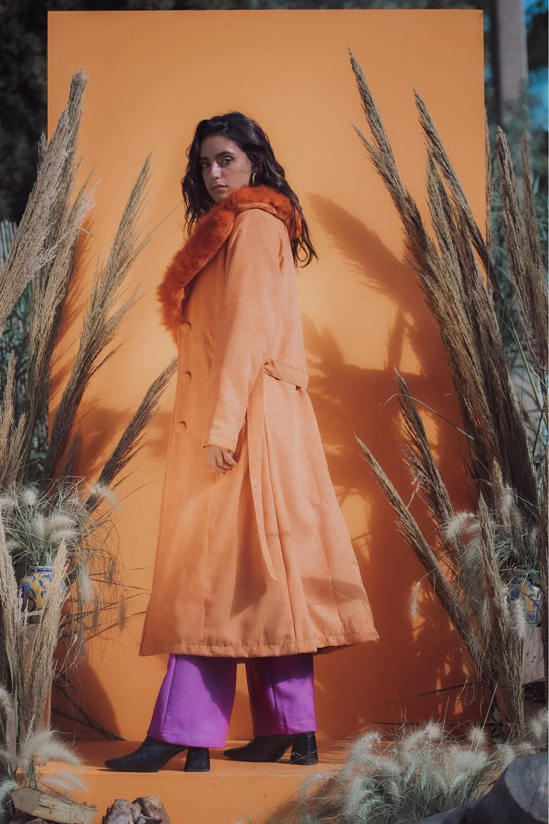 THE DUCHESS Coat - Tangerine - Image 10