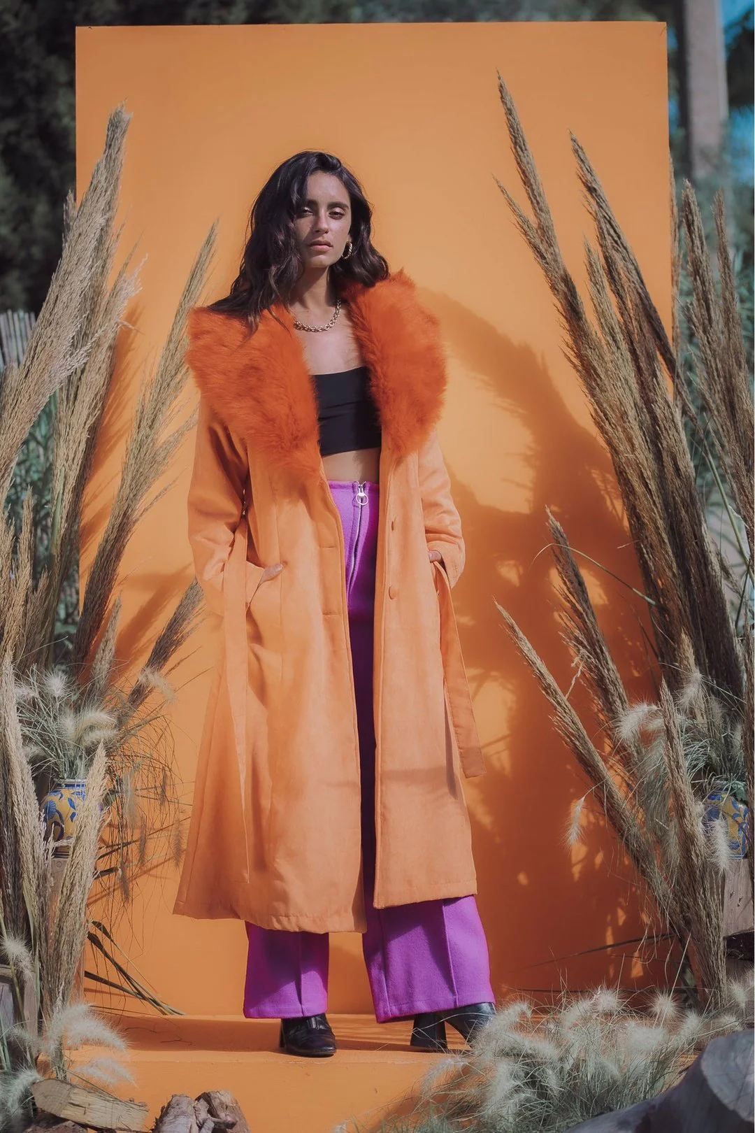 THE DUCHESS Coat - Tangerine - Image 11