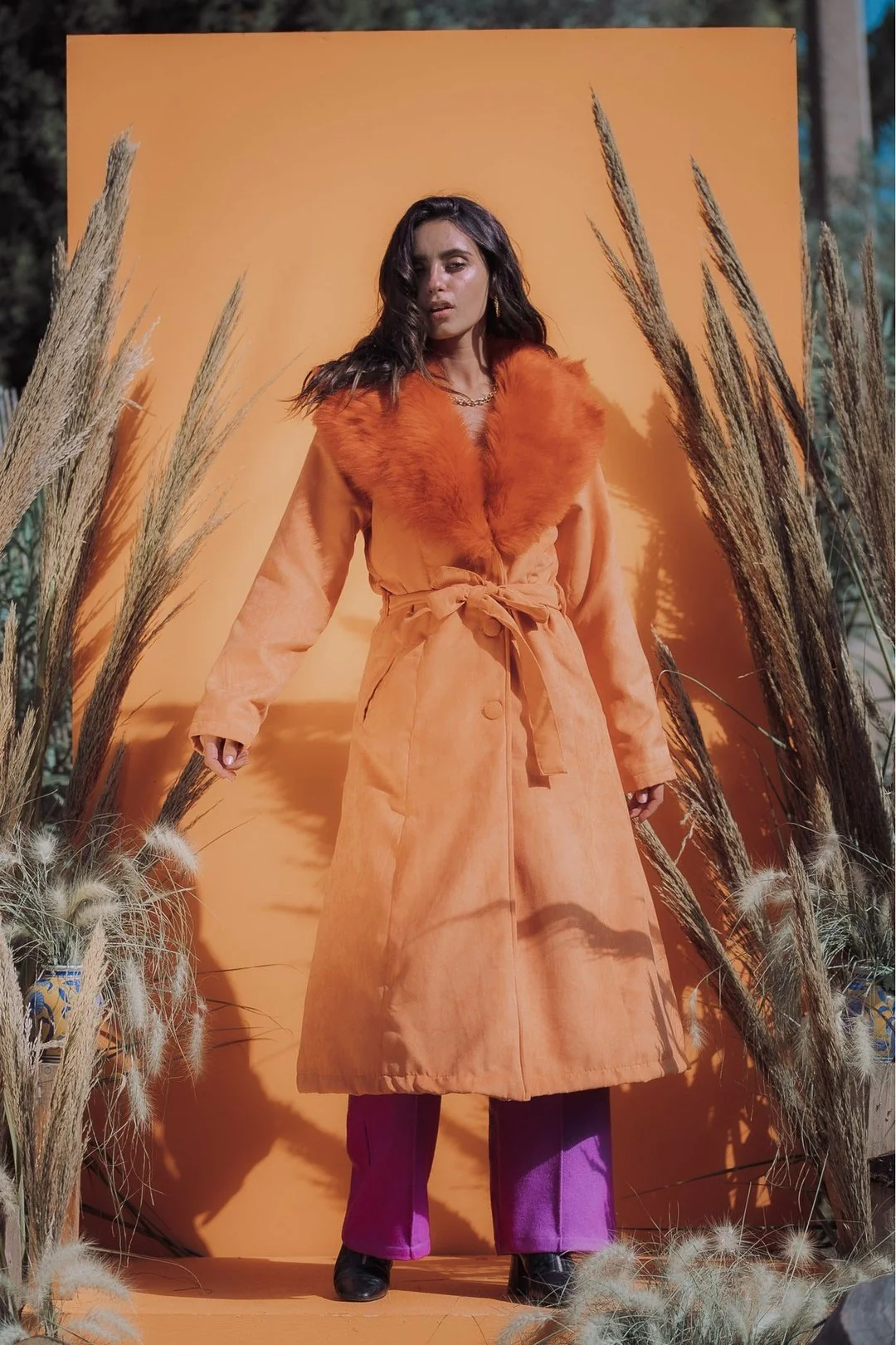THE DUCHESS Coat - Tangerine - Image 12