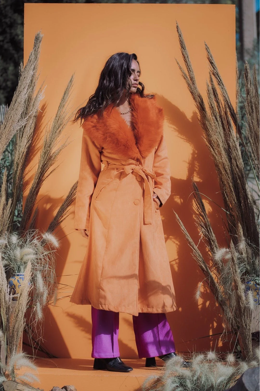 THE DUCHESS Coat - Tangerine - Image 13