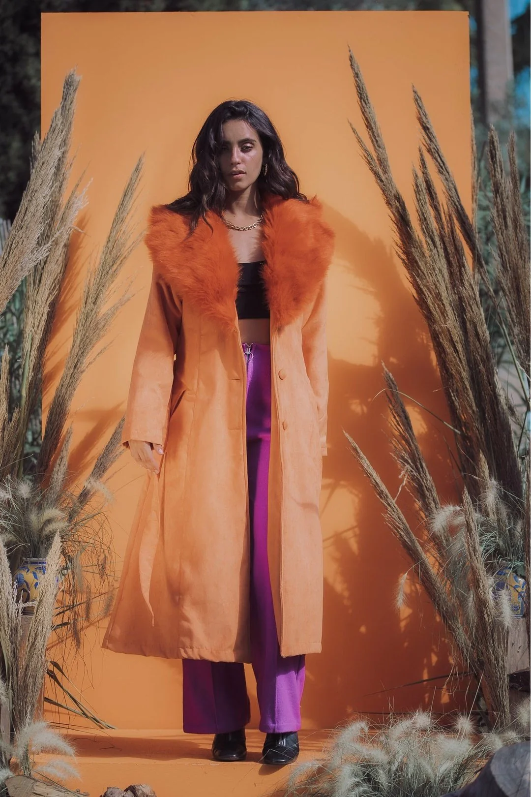 THE DUCHESS Coat - Tangerine - Image 14