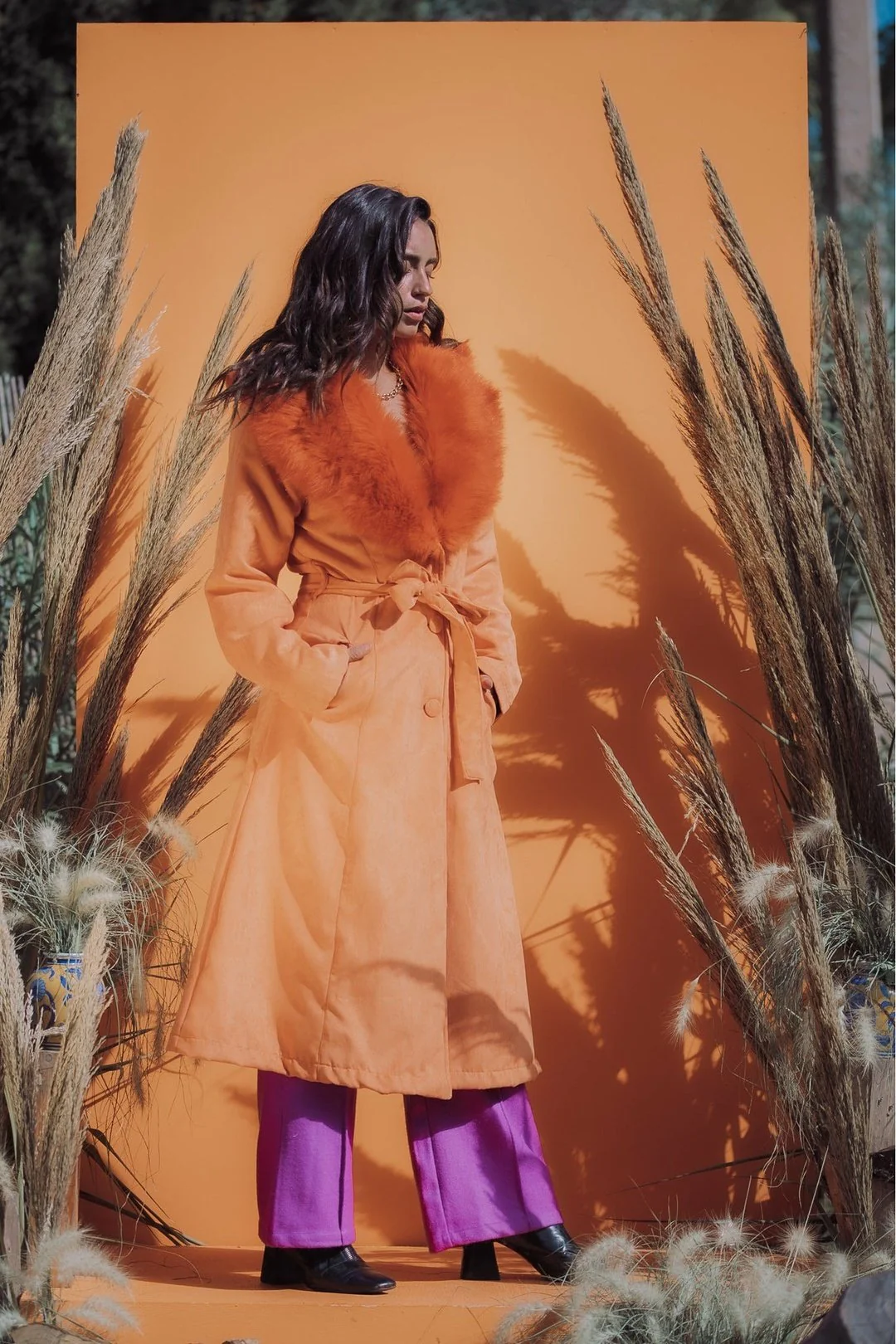 THE DUCHESS Coat - Tangerine - Image 6