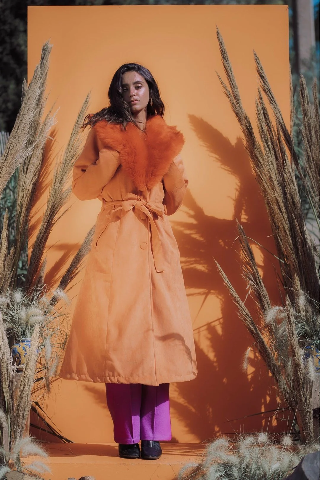 THE DUCHESS Coat - Tangerine - Image 7