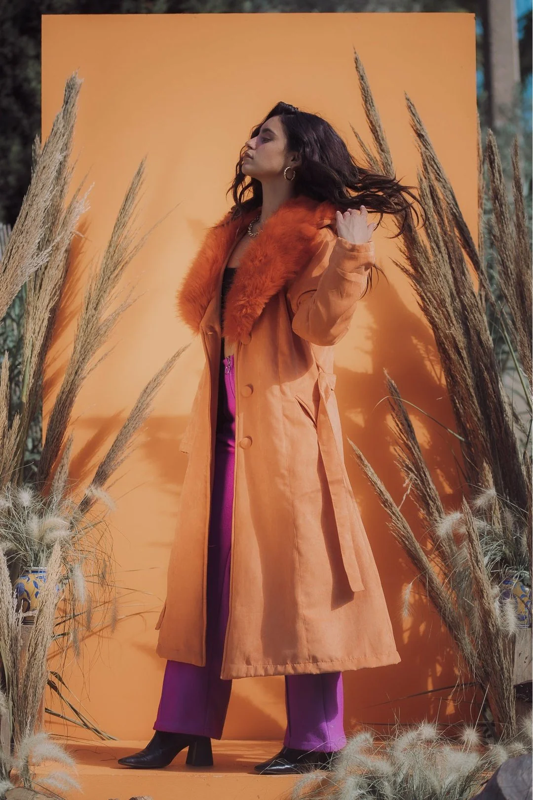THE DUCHESS Coat - Tangerine - Image 8