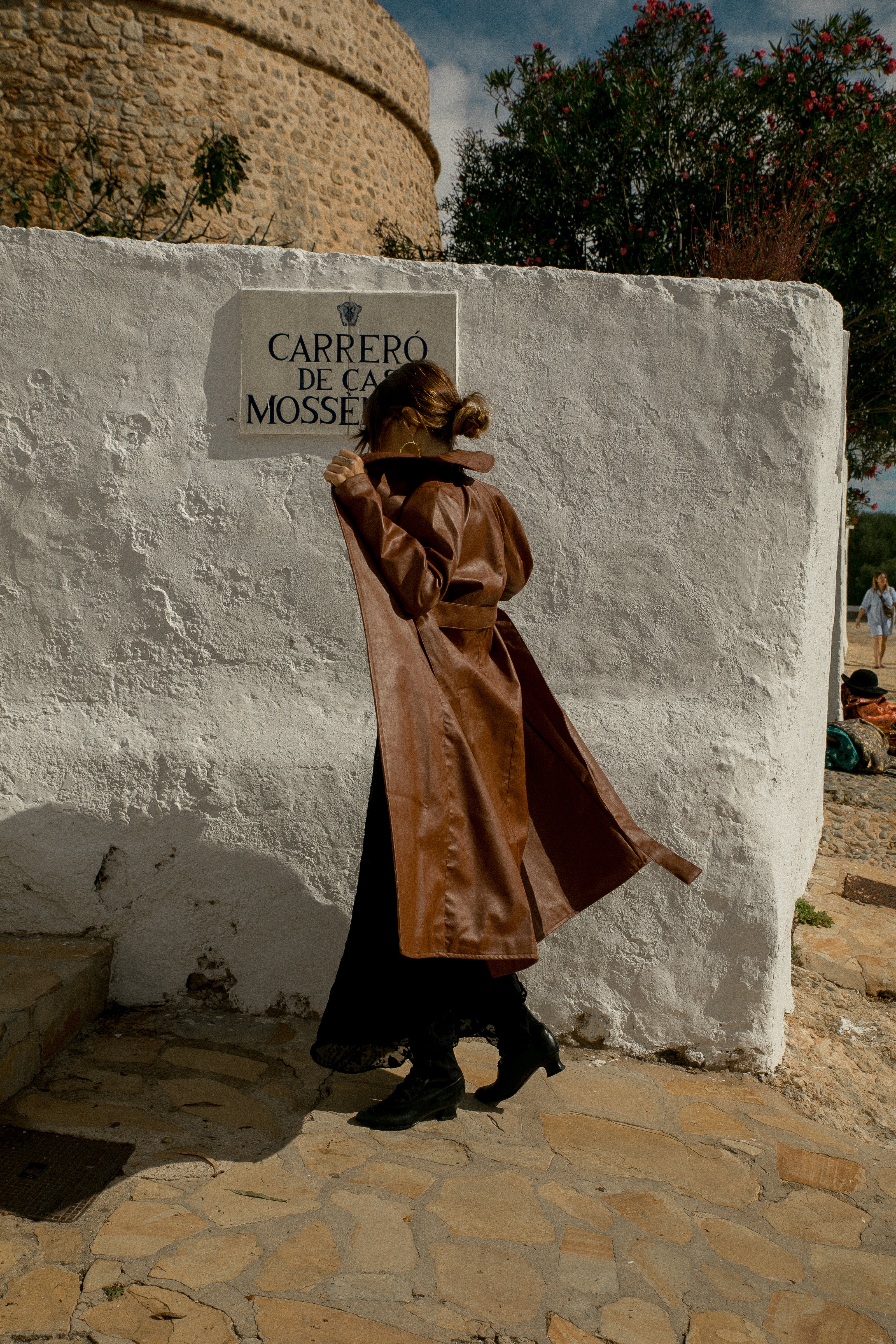 The Neo Pleather coat - Brown - Image 3