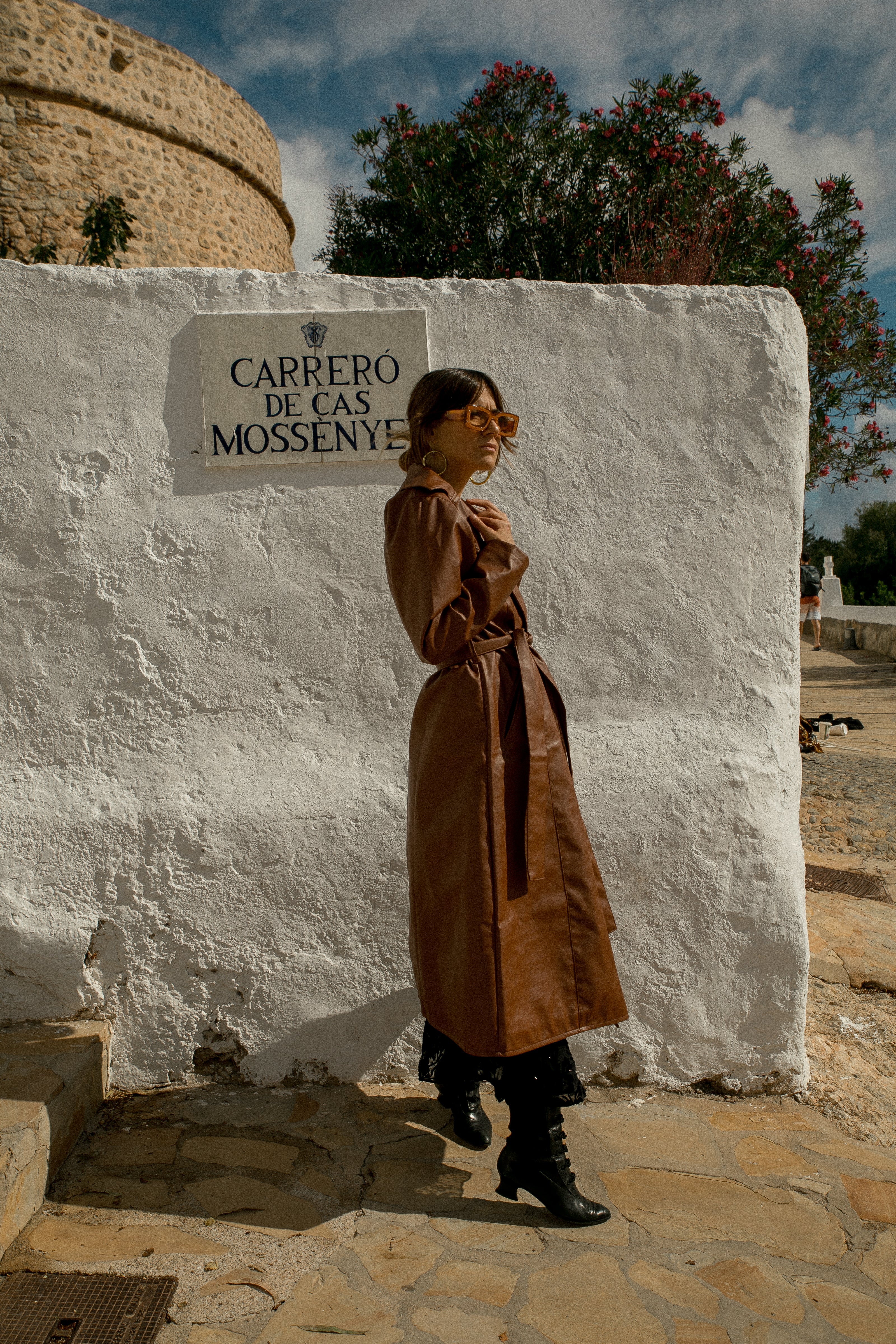 The Neo Pleather coat - Brown - Image 5