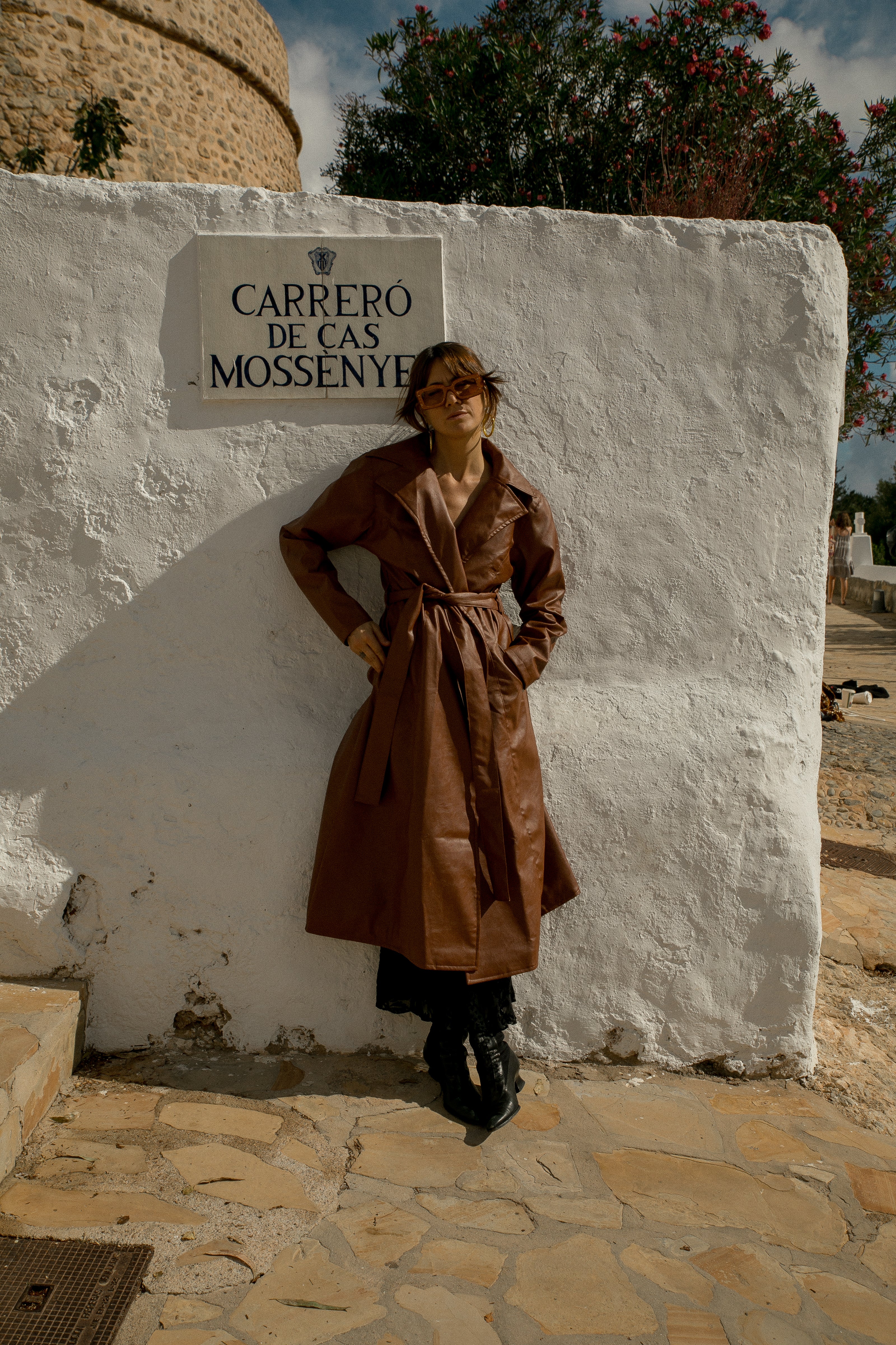 The Neo Pleather coat - Brown - Image 6