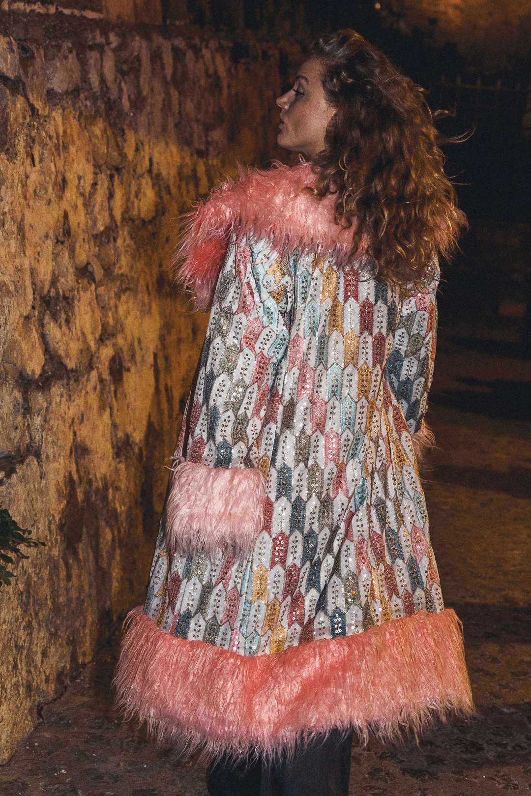 The royal Embroiderd Duchess coat - Baby Blue - Image 4
