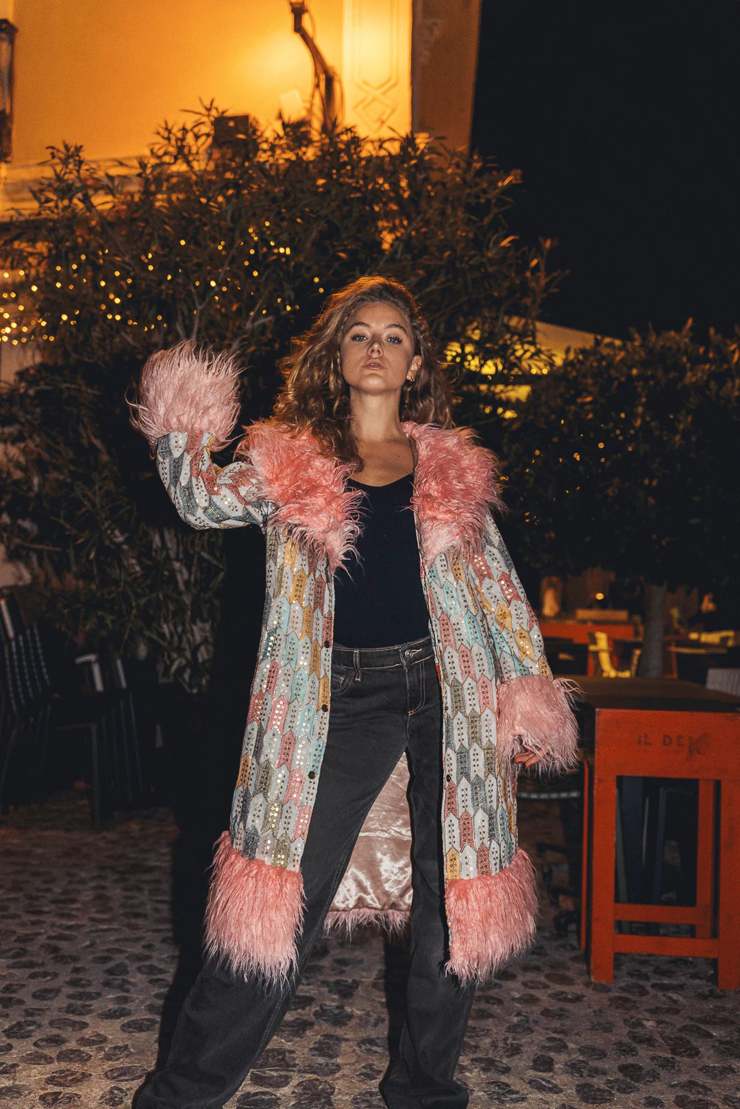 The royal Embroiderd Duchess coat - Baby Blue - Image 7