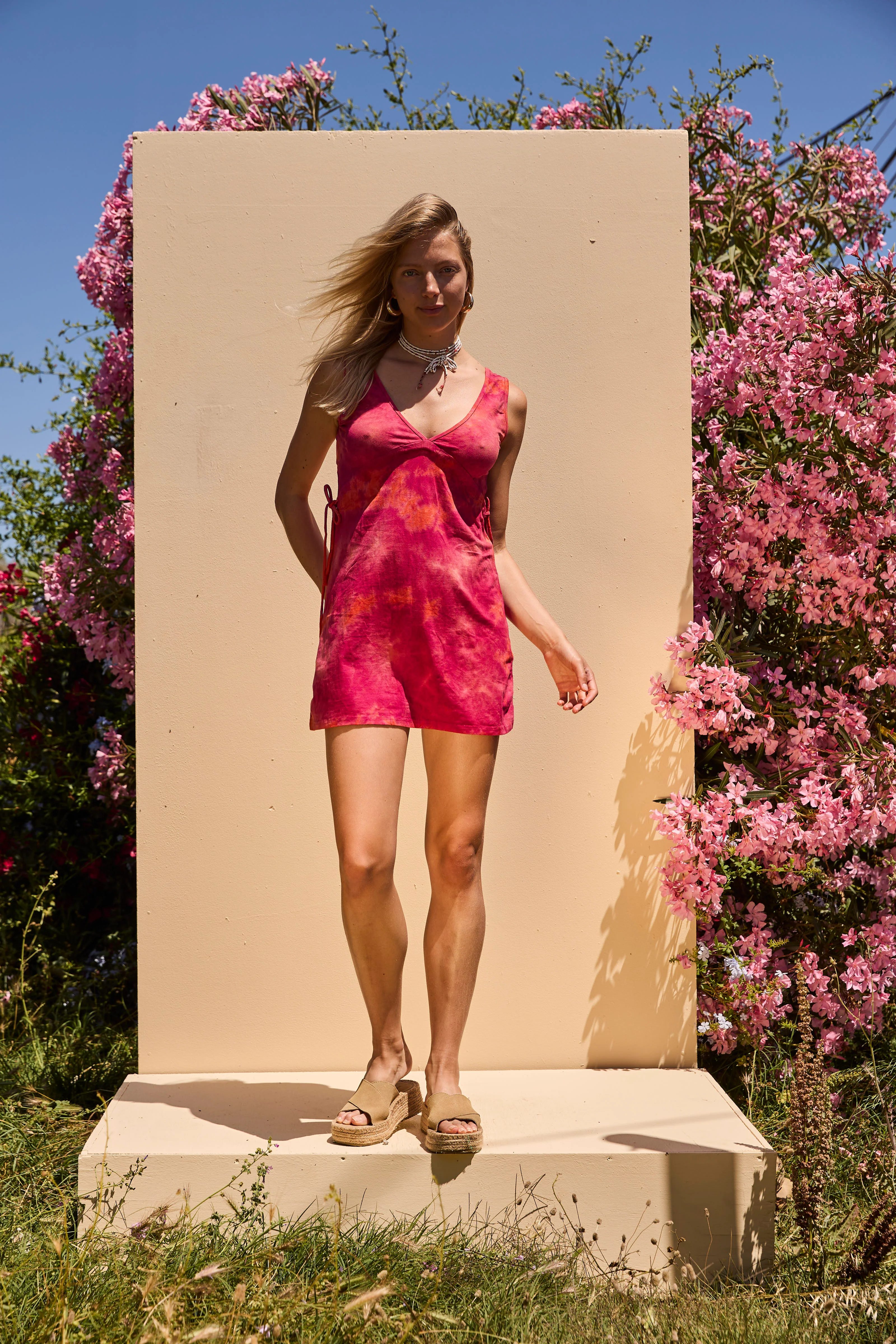 TILLIE Tiedye Mini DRESS - Pink - Image 2