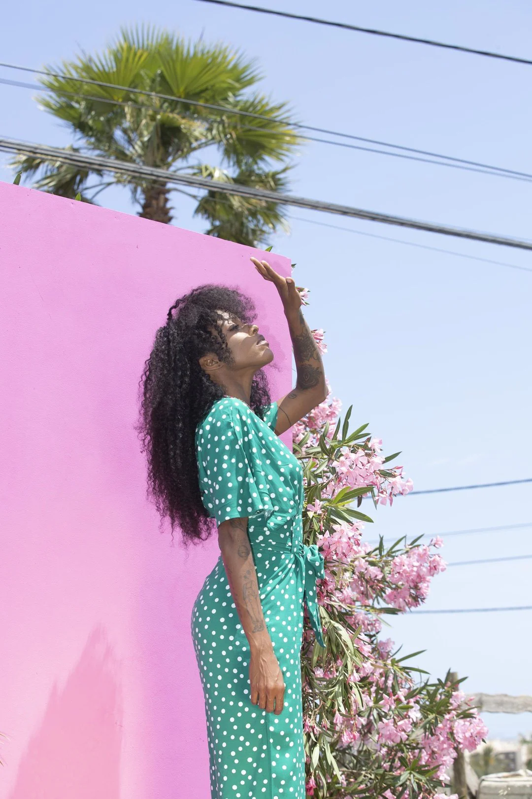 TINA Jumpsuit Jade polkadot - Image 15