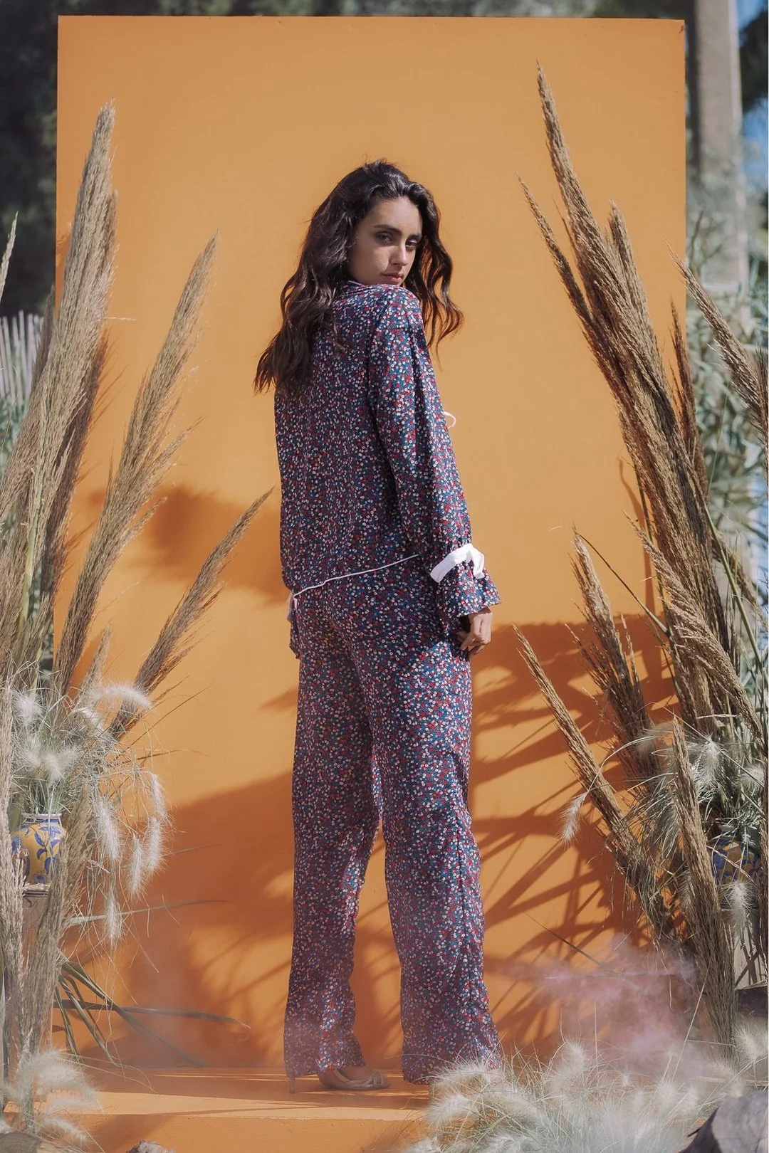 EDITH Floral Print Straight Leg Trousers - Image 3
