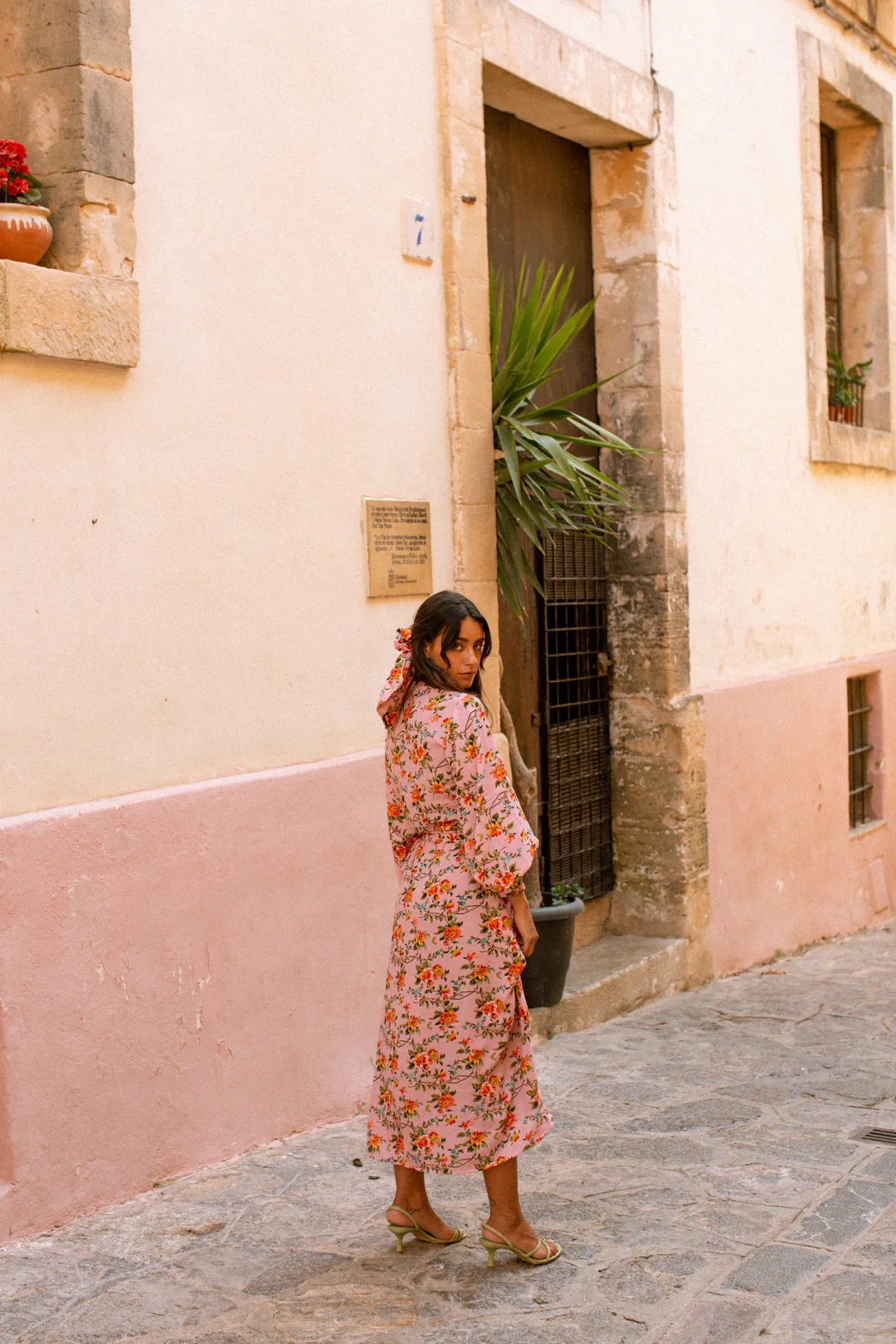 VIOLETTA wrap dress - Pretty Pink - Image 16