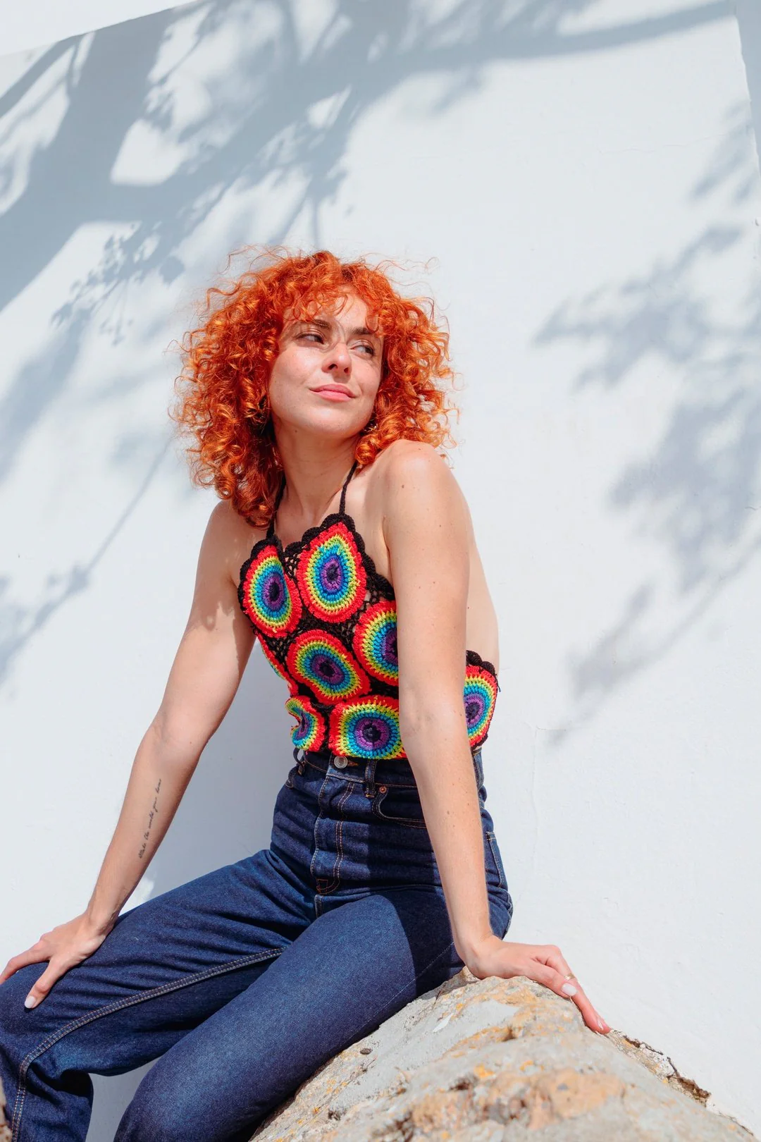 Woodstock crochet Halter - Black - Image 7