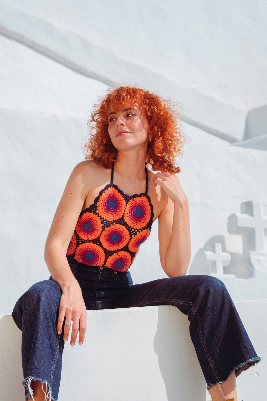 Woodstock Crochet Halter - Navy - Image 11